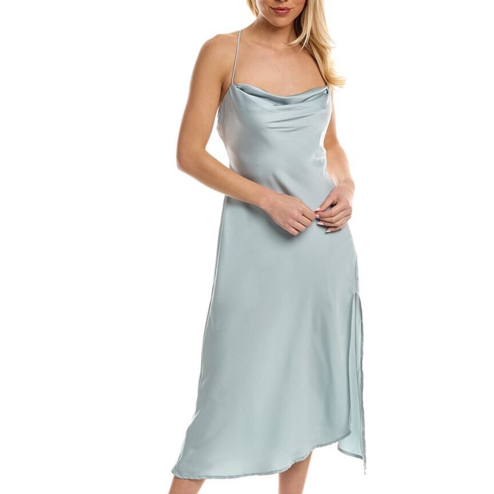 Astr The Label Gaia Midi Dress Light Sage Size Medium